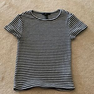 black and white stripped Top
